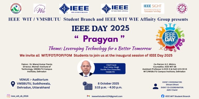 IEEE Day 2025 – Pragyan | Leveraging Technology for a Better Tomorrow